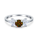 Marquise Wedding Ring Simulated Cubic Zirconia 925 Sterling Silver