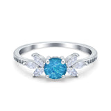 Marquise Wedding Ring Simulated Cubic Zirconia 925 Sterling Silver