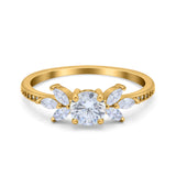 Marquise Wedding Ring Simulated Cubic Zirconia 925 Sterling Silver