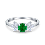 Marquise Wedding Ring Simulated Cubic Zirconia 925 Sterling Silver