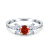 Marquise Wedding Ring Simulated Cubic Zirconia 925 Sterling Silver