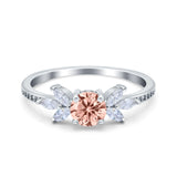 Marquise Wedding Ring Simulated Cubic Zirconia 925 Sterling Silver