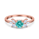 Marquise Wedding Ring Simulated Cubic Zirconia 925 Sterling Silver