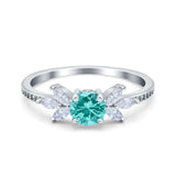 Marquise Wedding Ring Simulated Cubic Zirconia 925 Sterling Silver