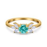 Marquise Wedding Ring Simulated Cubic Zirconia 925 Sterling Silver