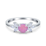 Marquise Wedding Ring Simulated Cubic Zirconia 925 Sterling Silver