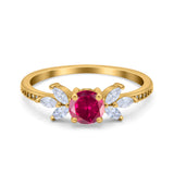 Marquise Wedding Ring Simulated Cubic Zirconia 925 Sterling Silver