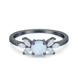 Marquise Wedding Ring Simulated Cubic Zirconia 925 Sterling Silver