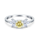 Marquise Wedding Ring Simulated Cubic Zirconia 925 Sterling Silver