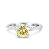 Art Deco Wedding Engagement Bridal Ring Half Eternity Round Simulated Cubic Zirconia 925 Sterling Silver