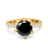 Vintage Art Deco Wedding Ring Round Simulated Cubic Zirconia 925 Sterling Silver