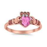 Vintage Style Engagement Bridal Ring Simulated CZ 925 Sterling Silver