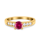 Art Deco Wedding Engagement Bridal Ring Round Simulated Cubic Zirconia 925 Sterling Silver