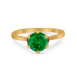 Simulated Ruby Accent Cubic Zirconia Wedding Bridal Ring 925 Sterling Silver