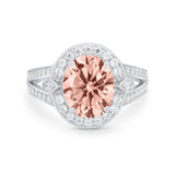 Art Deco Engagement Bridal Ring Simulated Cubic Zirconia 925 Sterling Silver