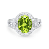 Art Deco Engagement Bridal Ring Simulated Cubic Zirconia 925 Sterling Silver