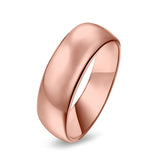 Sterling Silver Wedding Band Ring Round 925 Sterling Silver (8MM)