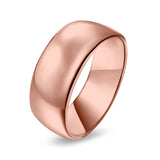 Sterling Silver Wedding Band Ring Round 925 Sterling Silver (10MM)