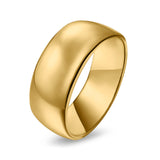 Sterling Silver Wedding Band Ring Round 925 Sterling Silver (10MM)