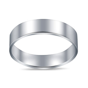 Sterling Silver Wedding Bands Ring Round 925 Sterling Silver (4MM)
