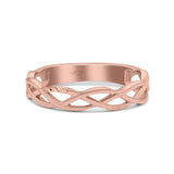 Celtic Band Braided New Trending Design Oxidized Solid 925 Sterling Silver Thumb Ring 4mm(0.15)