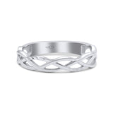 Celtic Band Braided New Trending Design Oxidized Solid 925 Sterling Silver Thumb Ring 4mm(0.15)