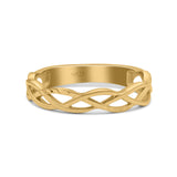 Celtic Band Braided New Trending Design Oxidized Solid 925 Sterling Silver Thumb Ring 4mm(0.15)