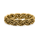 Classic Twisted Rope Ring Braided Oxidized (5mm) 925 Sterling Silver