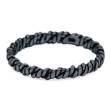 Thin Knot Ring Oxidized Band Solid 925 Sterling Silver Thumb Ring (2mm)