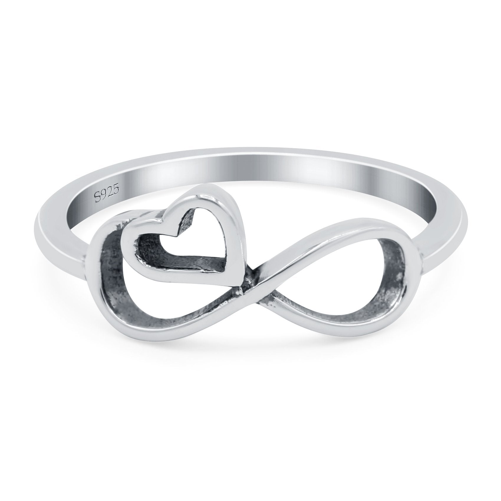 Silver Female Sterling Infinity Ring at Rs 408/piece in Jaipur | ID:  19194596233