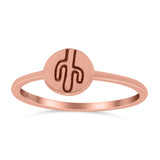 Cactus Ring Oxidized Band Solid 925 Sterling Silver Thumb Ring (7mm)