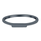 Bar Band Oxidized Ring Solid 925 Sterling Silver (2.5mm)