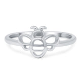 Bumblebee Band Oxidized Ring Solid 925 Sterling Silver Thumb Ring (9mm)