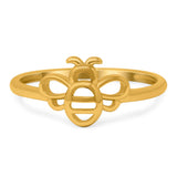 Bumblebee Band Oxidized Ring Solid 925 Sterling Silver Thumb Ring (9mm)