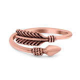 Arrow Oxidized Band Solid 925 Sterling Silver (7mm)