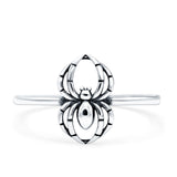 Spider Ring Oxidized Band Solid 925 Sterling Silver Thumb Ring (11.5mm)