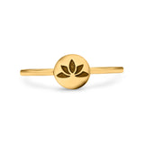 Flower Ring Oxidized Band Solid 925 Sterling Silver Thumb Ring (7mm)