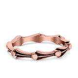 Oxidized Ring Band Solid 925 Sterling Silver Thumb Ring (4mm)