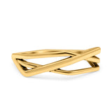 Geometric Ring Oxidized Band Solid 925 Sterling Silver Thumb Ring (5.4mm)