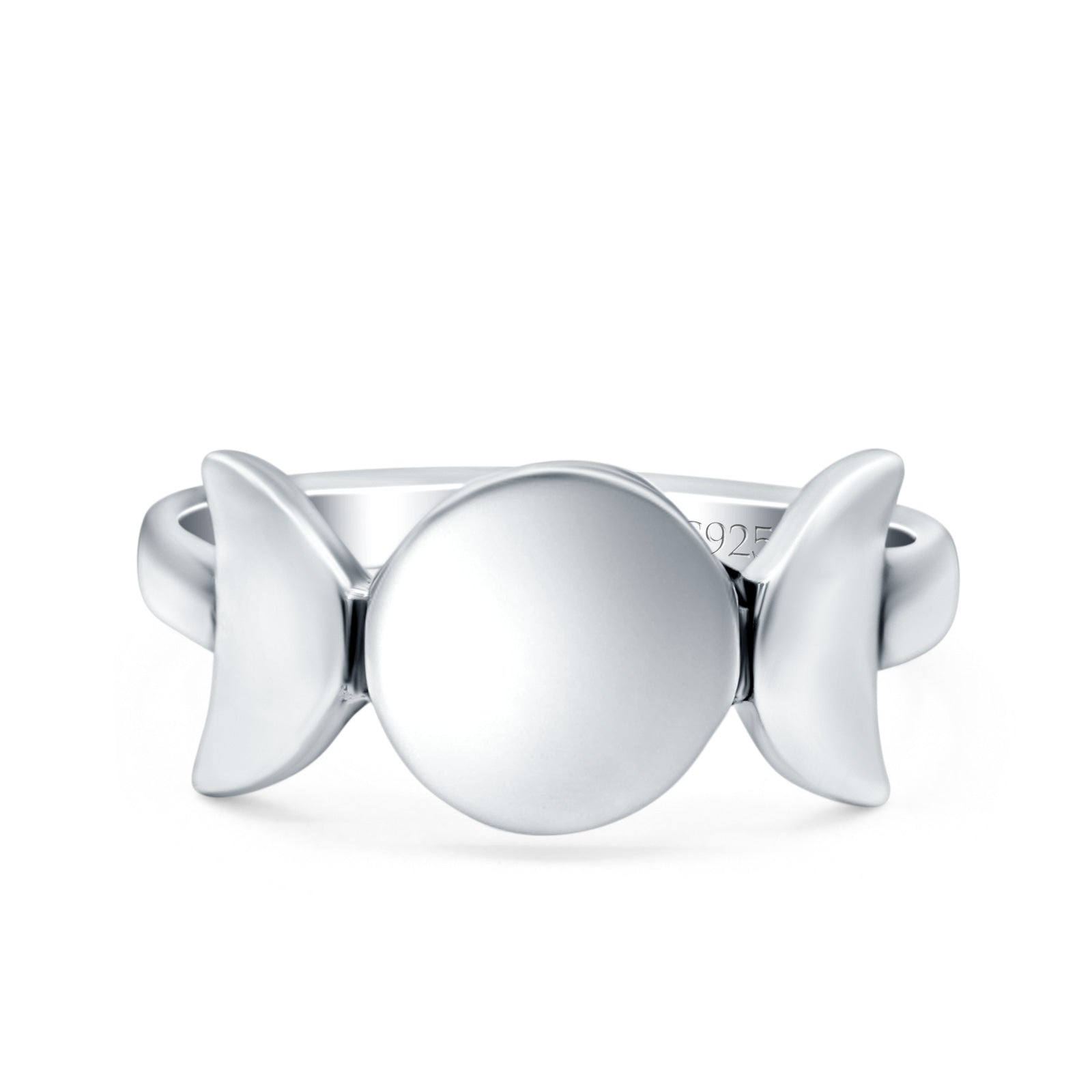 Wrench Cutout Thumb Ring - Polished .925 Sterling Silver Band (Sizes 2-10 Available)