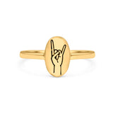 Rock & Roll Ring Oxidized Band Solid 925 Sterling Silver Thumb Ring (9.5mm)