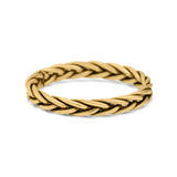 Braided Dainty Criss Cross Celtic Trending Oxidized Ring Band Solid 925 Sterling Silver Thumb Ring (2.7mm)