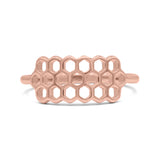 Unique Honeycomb Designer Statement Band Thumb Ring