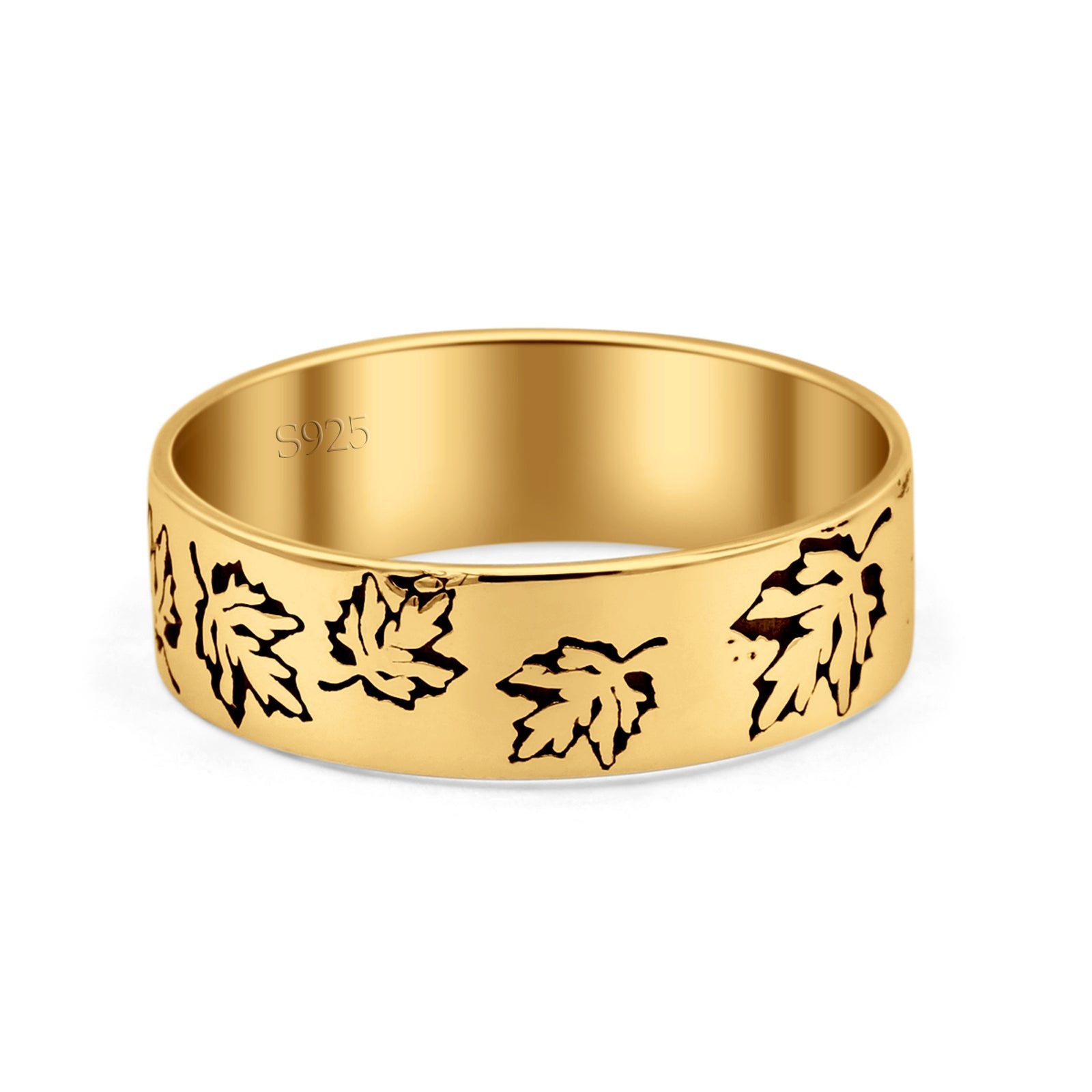 Buy 18kt Yellow Gold Rings Online | CaratLane