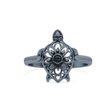 Mandala Turtle Ring