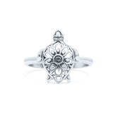 Mandala Turtle Ring