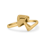 Unique Mushroom Style Artisan Stylish Oxidized Ring Band Thumb Ring (11.8mm)