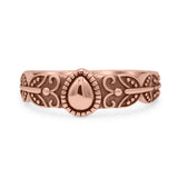 Iconic Butterfly Artisan Design Trending Pear Shape Oxidized Ring Band Thumb Ring (6.7mm)