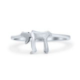 Classic Jewish Chai Modern Design Ring Band Thumb Ring (7.5mm)