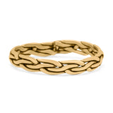 Infinity Princess Twisted Rope Braided New Stylish Oxidized Band Thumb Ring (3.2mm)
